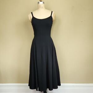 90s Tapemeasure M Knit Black Sleeveless Dress, Perfect In Every Way!
